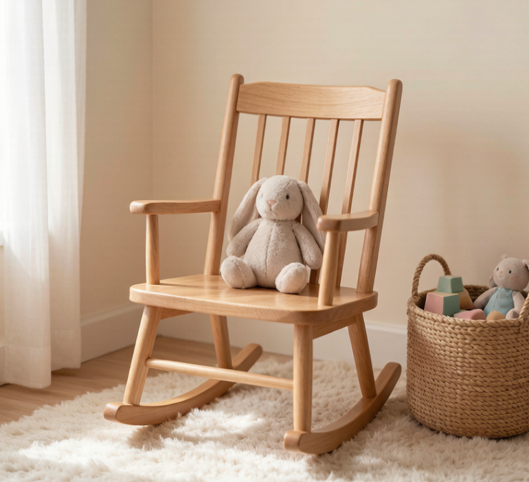 Kids Wooden Rocking Chair